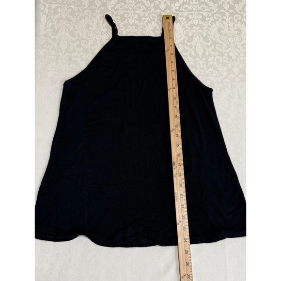 Moa Moa Tank Top Women Small Black Floral Embroidered Cami Boho Summer Rose - Picture 4 of 8